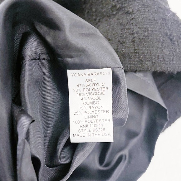 Yoana Baraschi Self Black Pencil Skirt SZ 2 - Picture 7 of 9